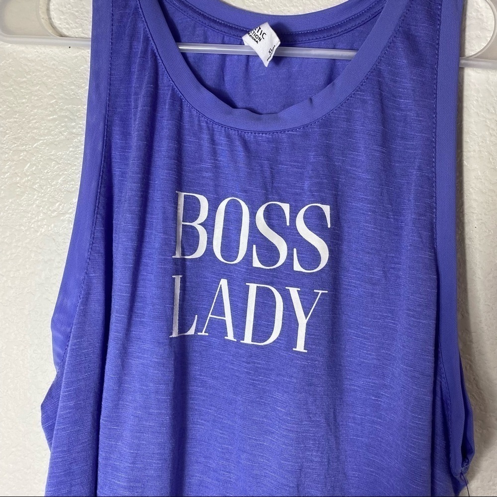 Athletic Collection "Boss Lady" PurpleTank Top Size: XL - Picture 5 of 6